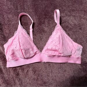 PINK Victoria's Secret Light Pink Lace Bralette